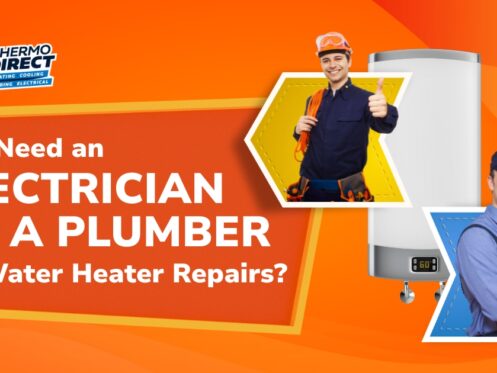 plumber or electrician for water heater